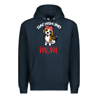 Navy Dachshund Mom Premium Hoodie - Bettercallsaul