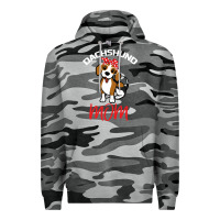 Slate Camo Dachshund Mom Premium Hoodie - Bettercallsaul