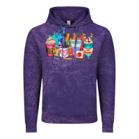 Cloud Purple art teacher coffee cup Vintage Hoodie - AdoDesignShop