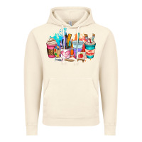 Vintage Artic art teacher coffee cup Vintage Hoodie - AdoDesignShop