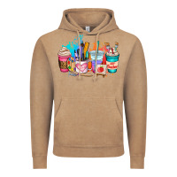 Vintage Coffee art teacher coffee cup Vintage Hoodie - AdoDesignShop