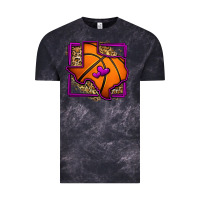 Cloud Black leopard basketball texas map Vintage Tee - Jasminsmagicworld