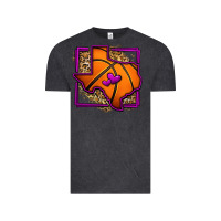 Vintage Black leopard basketball texas map Vintage Tee - Jasminsmagicworld