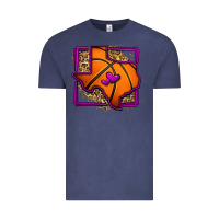 Vintage Denim leopard basketball texas map Vintage Tee - Jasminsmagicworld