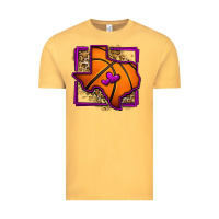 Vintage Mustard leopard basketball texas map Vintage Tee - Jasminsmagicworld