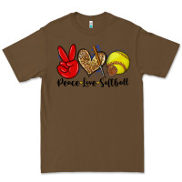 Cacao peace love softball Premium Tee - Zillion Design Studio