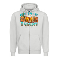 Dove Grey western beer thats what i want Zipper Hoodie - NancyCooperArtShop