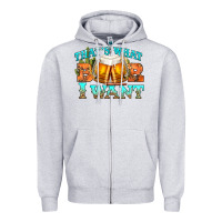 Heather Grey western beer thats what i want Zipper Hoodie - NancyCooperArtShop