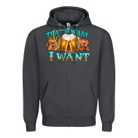 Smoke western beer thats what i want Zipper Hoodie - NancyCooperArtShop