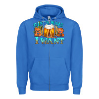 True Royal western beer thats what i want Zipper Hoodie - NancyCooperArtShop