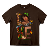 Chocolate Brown love melanin Heavy Core Tee - texasbilliewilder