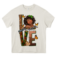 Cream love melanin Heavy Core Tee - texasbilliewilder