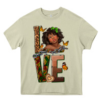 Mossy love melanin Heavy Core Tee - texasbilliewilder