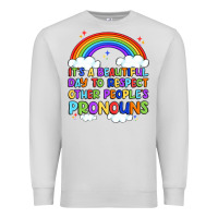 Dove Grey it's a beautiful day to respect other people's pro Premium Sweatshirt - Artiststas