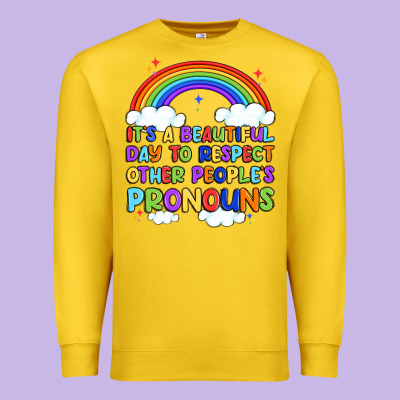 It's A Beautiful Day To Respect Other People's Pro Premium Sweatshirt Designed By Artiststas