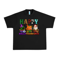 Black happy hallothanksmas with cupcakes Urban Heavy Tee - AdoDesignShop