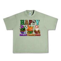 Oil Green happy hallothanksmas with cupcakes Urban Heavy Tee - AdoDesignShop