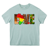 Arona love melanin with african map Heavy Core Tee - texasbilliewilder