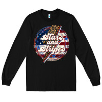 Black Western Stars and Stripes Long Sleeve Tee - LillyAllenDesigns