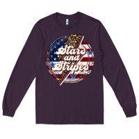 Western Stars And Stripes Long Sleeve Tee | Teevron