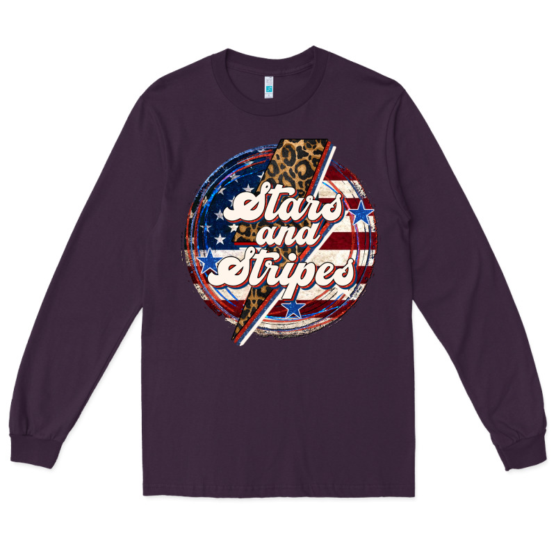 Western Stars And Stripes Long Sleeve Tee by LillyAllenDesigns | Teevron