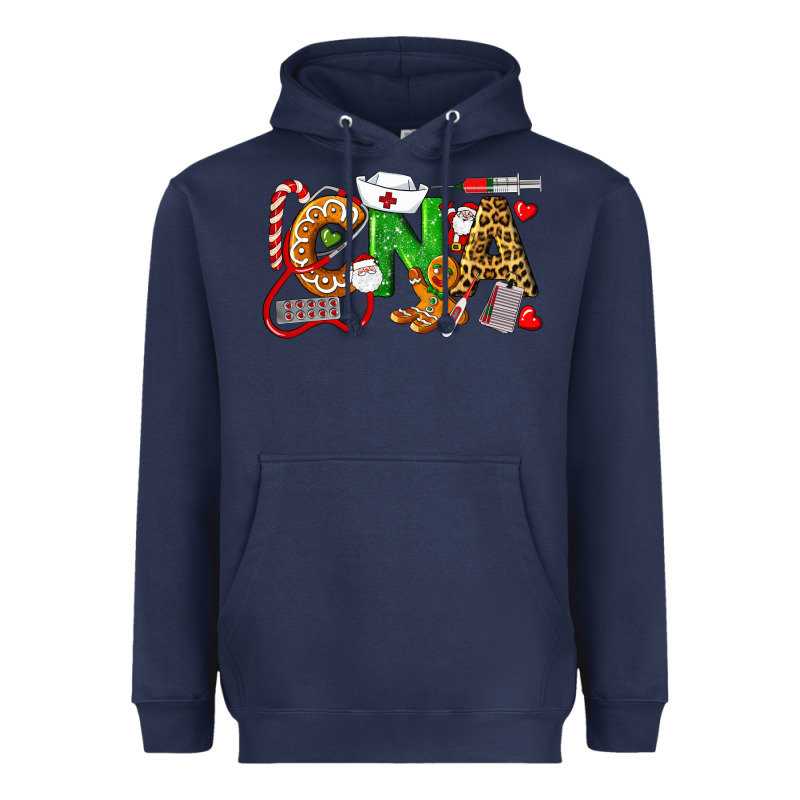 Christmas Cna Certified Nursing Assistant Heavyweight Hoodie by LillyAllenDesigns | Teevron