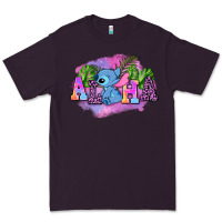 Plum aloha stitch Premium Tee - AdoDesignShop