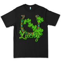 Black lucky shamrock horseshoe Premium Tee - RanaPortraitStore