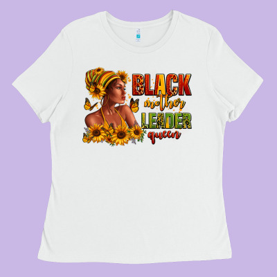 Ladies Tee Afro American black mother leader queen