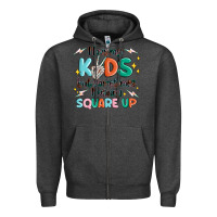 Charcoal Heather i love my kids but sometimes i wanna square up Zipper Hoodie - MaliasSmallBusiness
