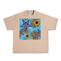 Burro american star and sunflower seamless  pattern Urban Heavy Tee - BundleAndBundleShop