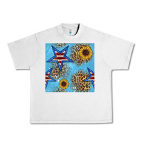 Lunar Rock american star and sunflower seamless  pattern Urban Heavy Tee - BundleAndBundleShop