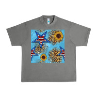 Tornado american star and sunflower seamless  pattern Urban Heavy Tee - BundleAndBundleShop