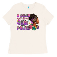Bone A queen will always turn pain into power Ladies Tee - RanaPortraitStore