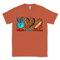 Copper peace love hotdogs Classic Tee - AdoDesignShop