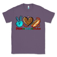 Lavender peace love hotdogs Classic Tee - AdoDesignShop