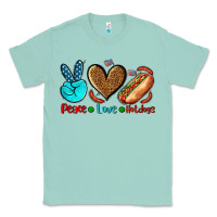Seafoam peace love hotdogs Classic Tee - AdoDesignShop