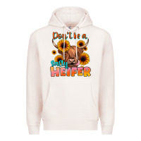 Pale Pink dont be a salty heifer Premium Hoodie - JahusDesignShop