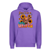 Purple dont be a salty heifer Premium Hoodie - JahusDesignShop