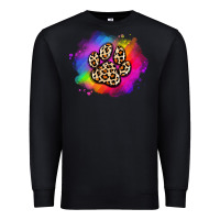 Black pride dog paw Premium Sweatshirt - Artiststas