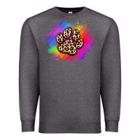 Charcoal Heather pride dog paw Premium Sweatshirt - Artiststas