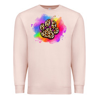 Pale Pink pride dog paw Premium Sweatshirt - Artiststas