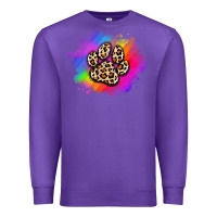 Purple pride dog paw Premium Sweatshirt - Artiststas