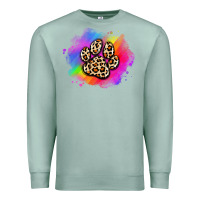 Seafoam pride dog paw Premium Sweatshirt - Artiststas