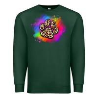 Sports Green pride dog paw Premium Sweatshirt - Artiststas
