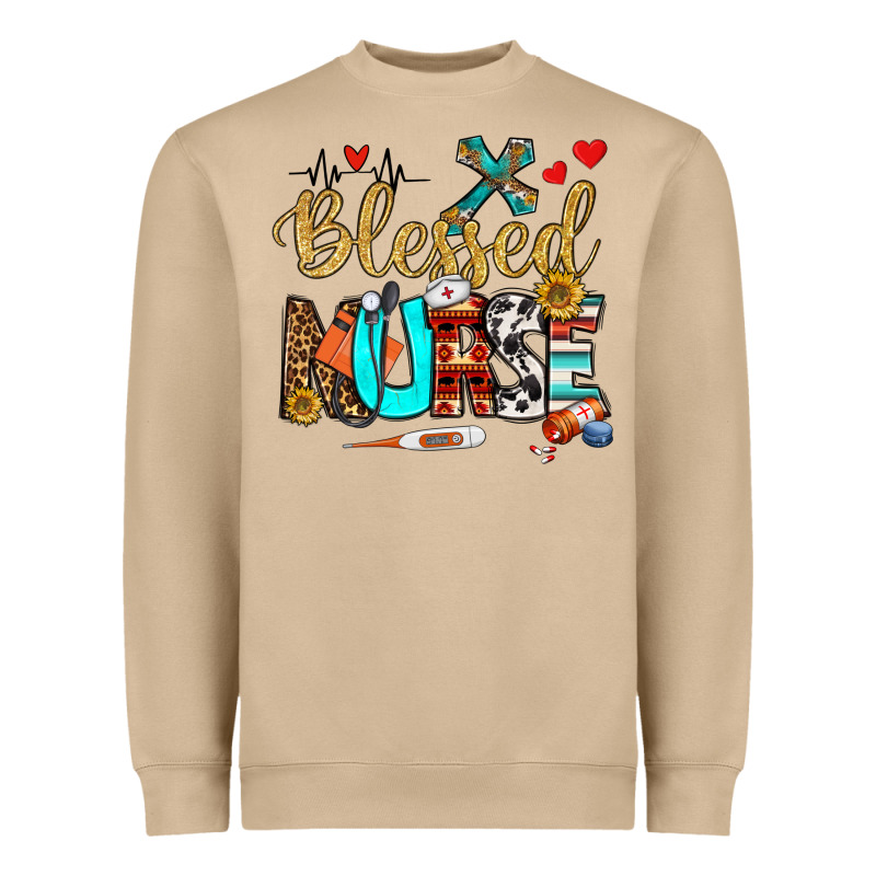 Blessed Nurse Heavyweight Sweatshirt by BundleAndBundleShop | Teevron