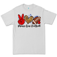Dove Grey peace love football Premium Tee - Zillion Design Studio