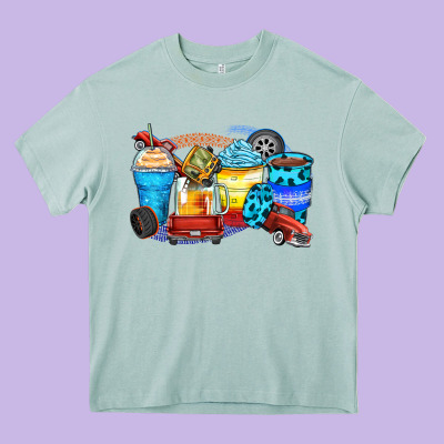 Truck Coffee Cups Heavy Core Tee Designed By Zillion Design Studio