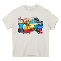 Cream truck coffee cups Heavy Core Tee - Zillion Design Studio