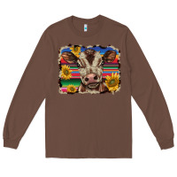 Chestnut western background baby calf Long Sleeve Tee - BarkalooDesign